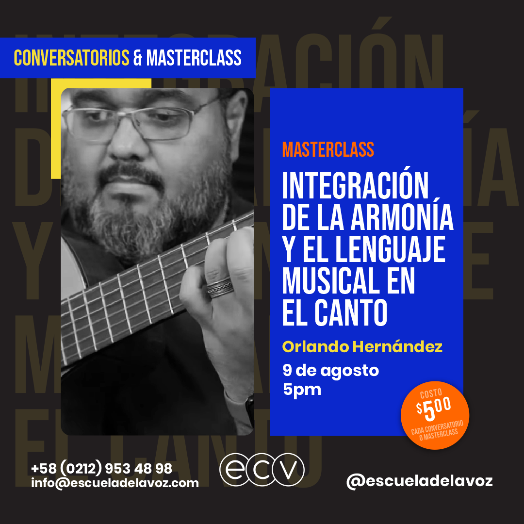 Conversatorios y Masterclasses en agosto