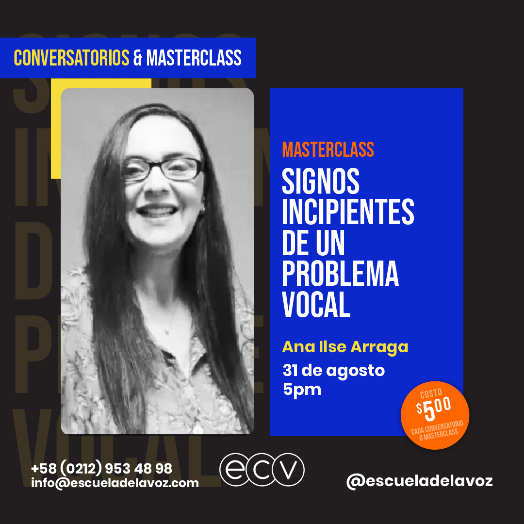 Conversatorios y Masterclasses en agosto